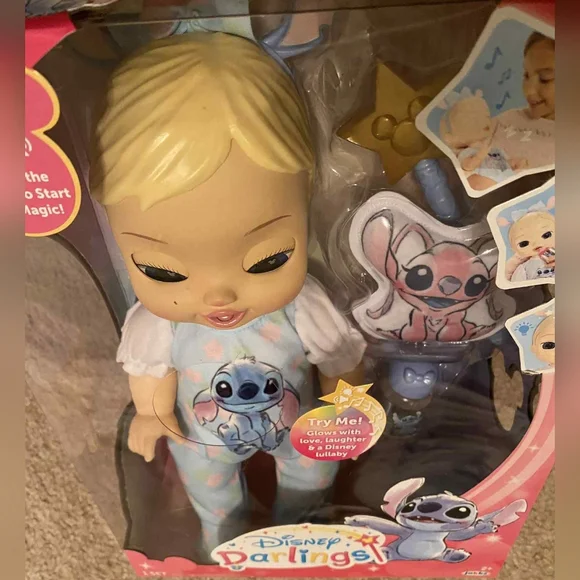Disney Darlings Stitch Doll with Blonde Hair and Blue Outfit - Picture 3 of 12